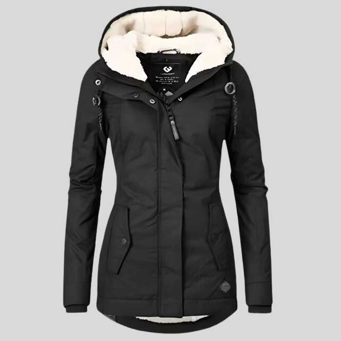 Women's extended waterproof winter jacket, featuring durable fabric, thermal insulation, and stylish design for optimal warmt