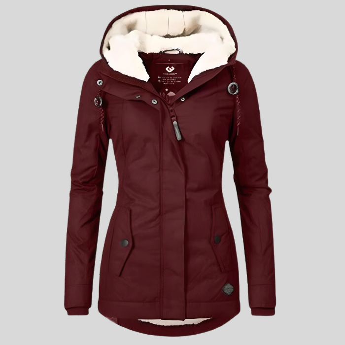 Women's extended waterproof winter jacket, featuring durable fabric, thermal insulation, and stylish design for optimal warmt
