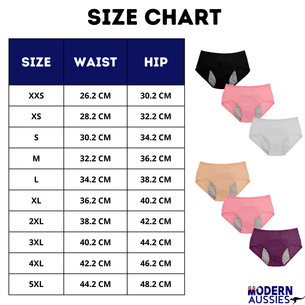 "Women's leakproof panties 3-pack with moisture-wicking, odor-reducing fabric and elastic waistband for comfort and protectio