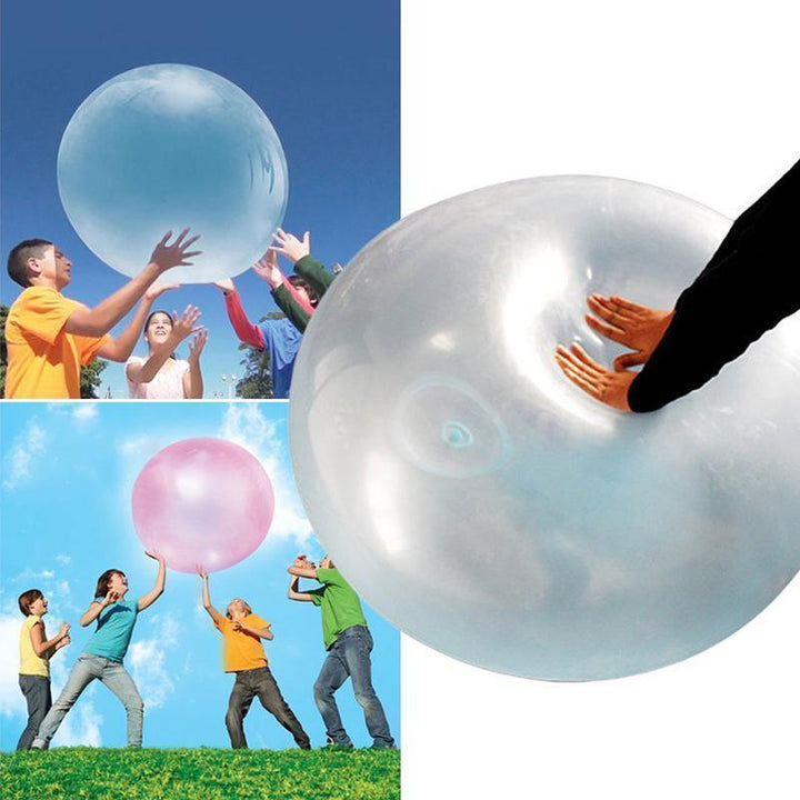 Durable, transparent inflatable water bubble ball, ideal for bouncing and family games.