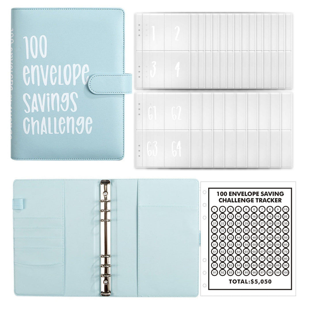 Hands writing down financial goals on a budgeting sheet within the A5 budget planner binder kit.