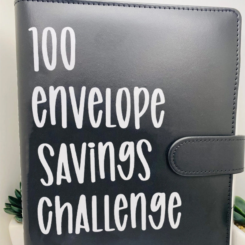 Close-up of the A5 binder's durable cover, highlighting its quality design for financial planning.