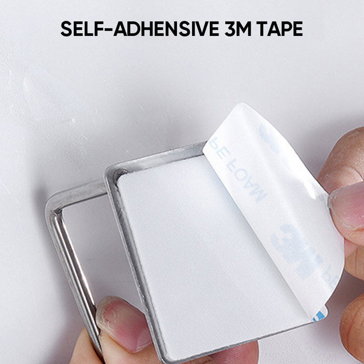 Packaging of the adhesive stainless steel kitchen sink sponge holder with product features