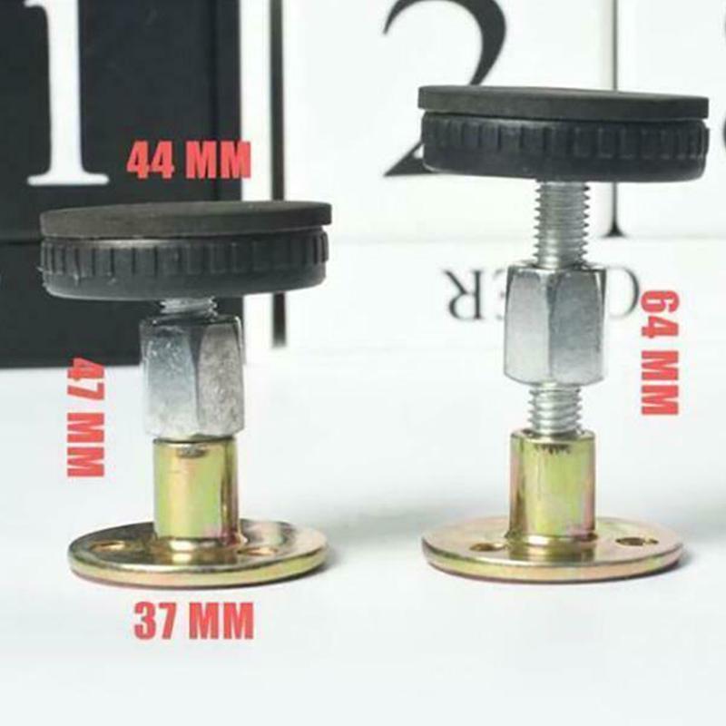 Diagram showing how the bed anti-shake stabilizer reduces movement and provides stability.