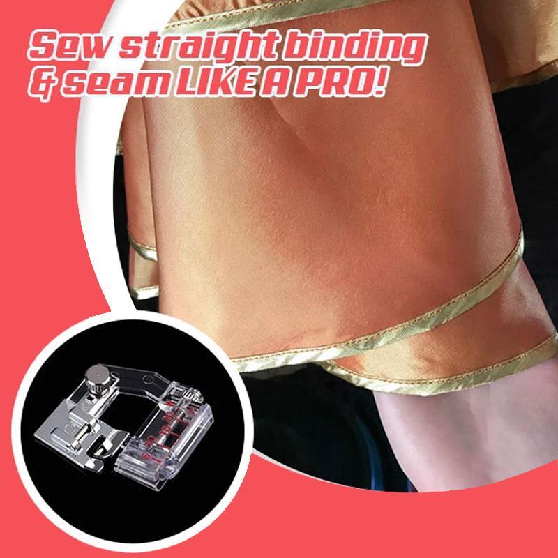 Versatile Adjustable Bias Binder Presser Foot for sewing machines, simplifies bias tape application for crafts