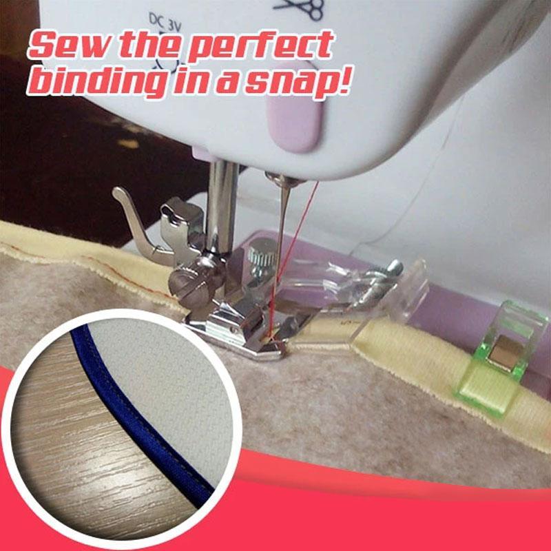 Durable sewing machine Adjustable Bias Binder Presser Foot, ideal for creating professional-looking bias edges