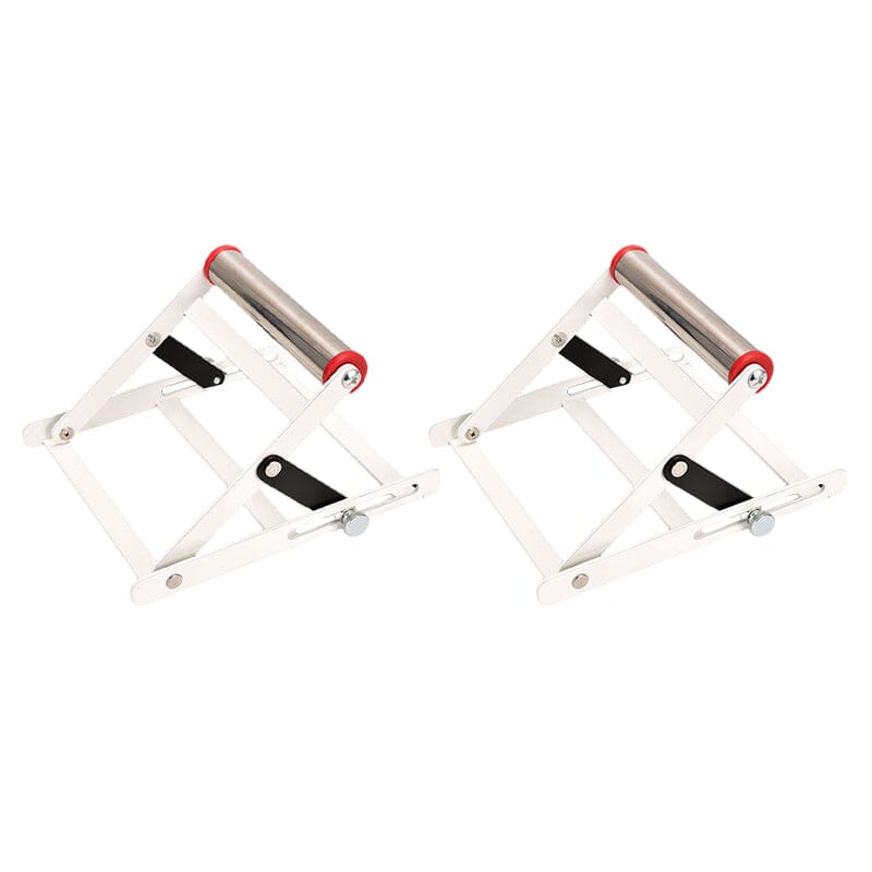 Ergonomic adjustable support for cutting machines, improving workshop productivity and safety