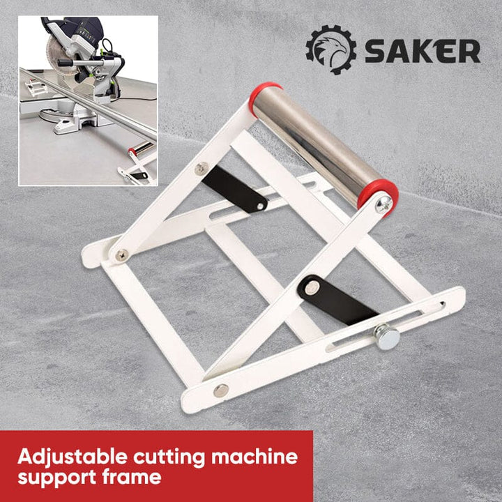 Cutting machine stand with adjustable height and rollers for power tools, workshop accessory