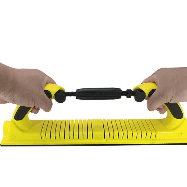 Comfort-grip adjustable hand sanding block, essential tool for all woodworking & automotive tasks