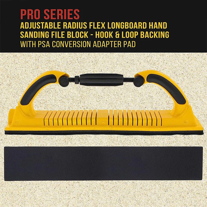 Adjustable sanding block file, versatile hand tool for efficient grinding, polishing & surface prep