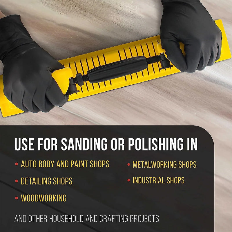 Professional adjustable hand sanding block, designed for precise grinding & polishing in automotive & DIY