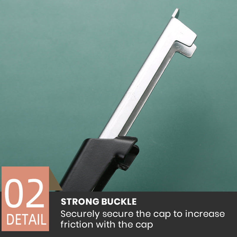 Durable stainless steel jar opener, designed for ease of use and comfort, an essential kitchen tool.