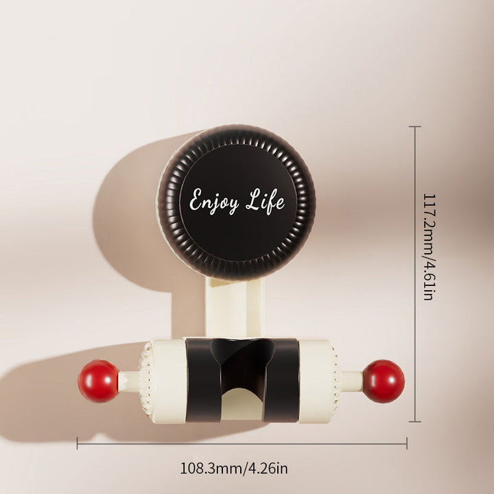 Close-up of the robust build of the adjustable suction shower holder, anti-slip design