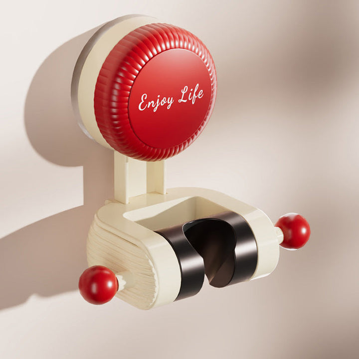 Adjustable shower holder with suction cup, perfect for home improvement in the bathroom