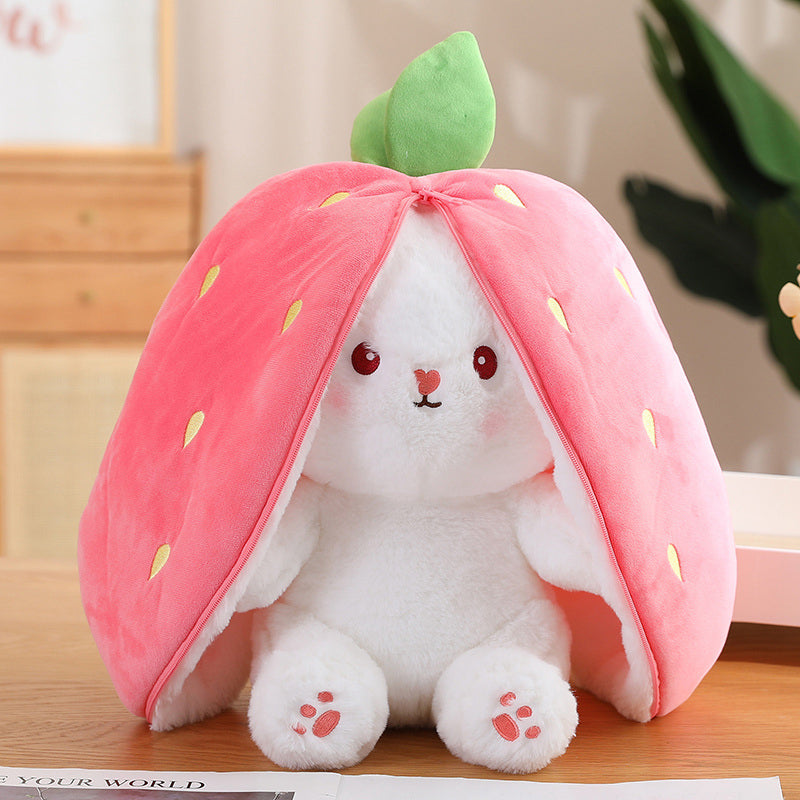 Charming white bunny soft toy, excellent for nursery decor or a child's best friend.