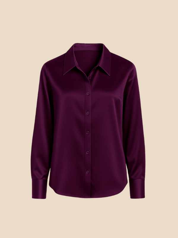 Modern Adriana long sleeve women's top, chic for professional environments.