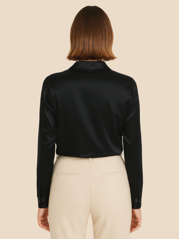 Adriana women's long sleeve top, stylish and versatile for office fashion.