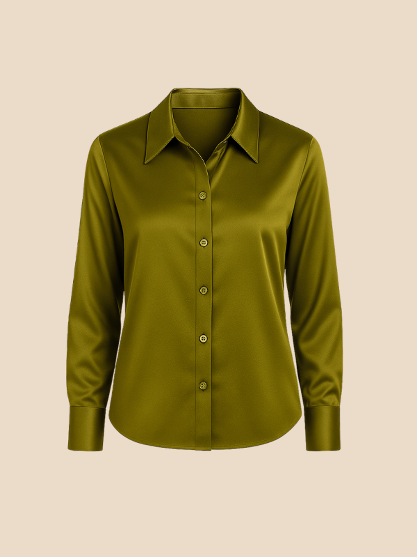 Sophisticated Adriana long sleeve top, ideal for elegant business casual.