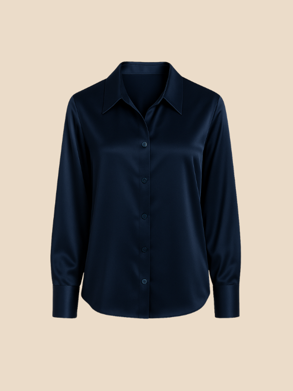 Professional Adriana button-up, a chic long sleeve top for business casual.