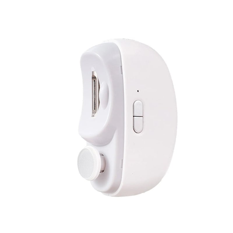 Electric nail clippers with integrated debris catcher, ensuring a mess-free nail trimming experience