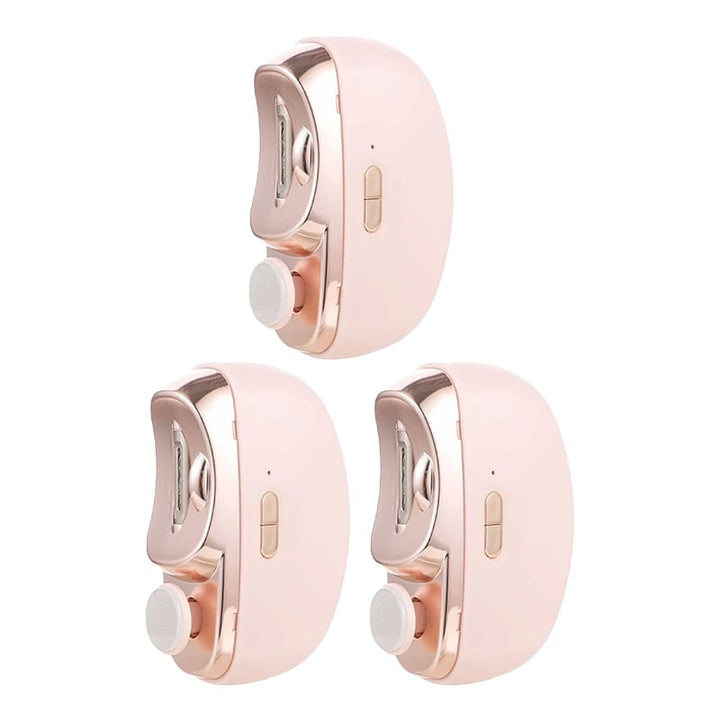 Gentle electric nail trimmer designed specifically for infant and toddler nail grooming with ease