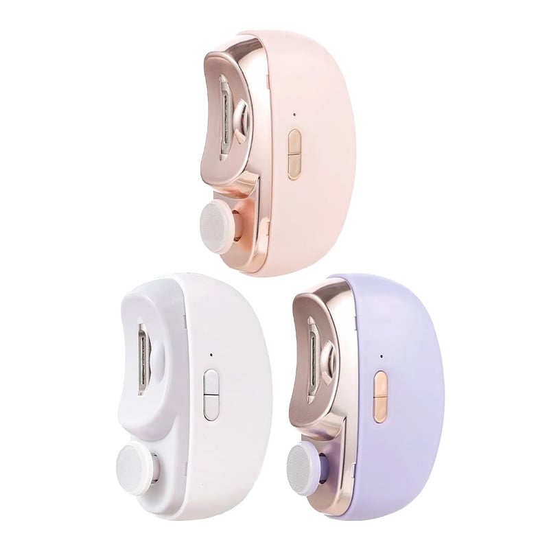 User-friendly electric nail clipper with safety lock and LED, making baby nail care stress-free