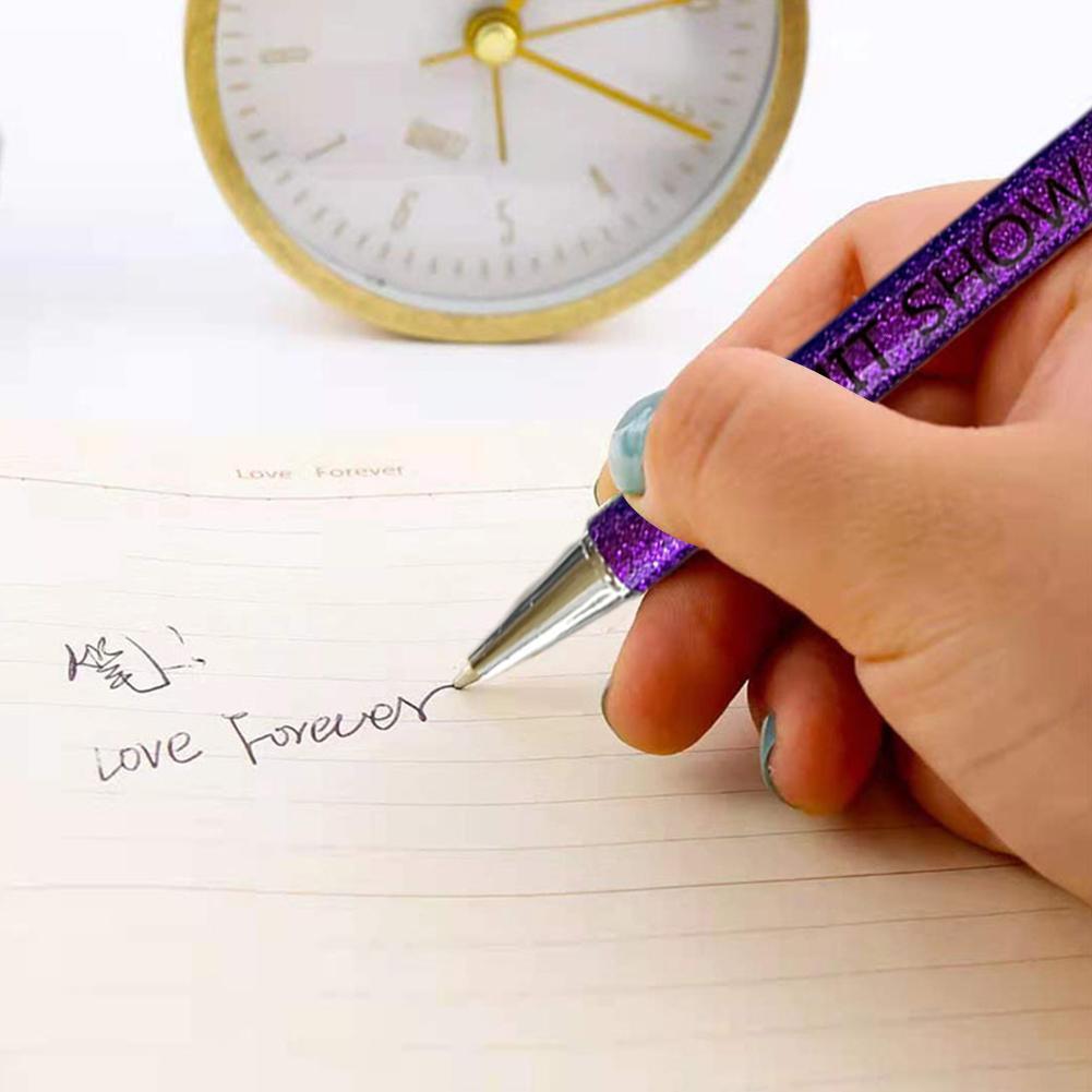 Retractable black ink pens featuring adult humor, perfect for funny gifts and novelty stationery.