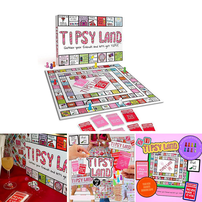 Adult Party Drinking Game being gifted in a festive setting, an ideal, fun gift for friends.