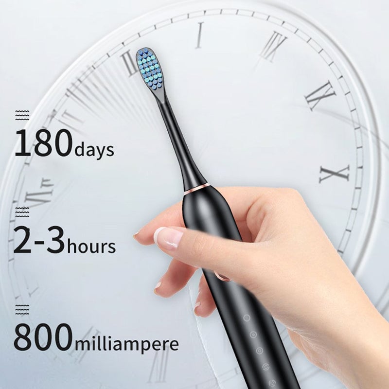 Adult's Sonic Electric Toothbrush in white color, clean design for effective dental care