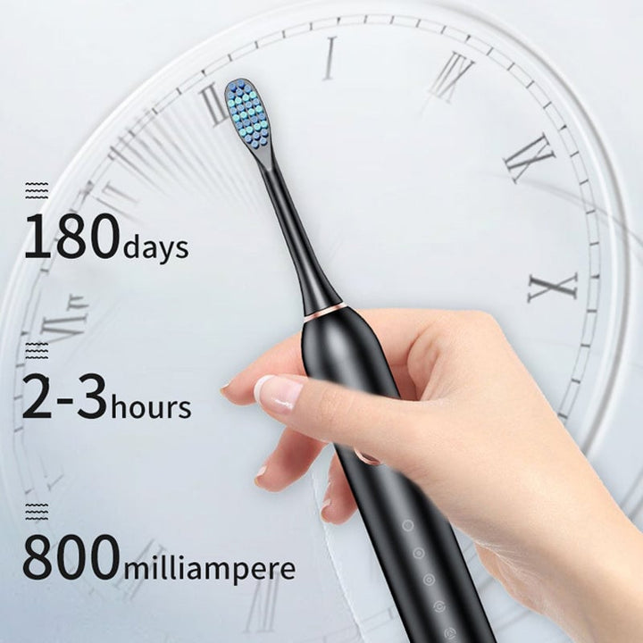 Adult's Sonic Electric Toothbrush in white color, clean design for effective dental care