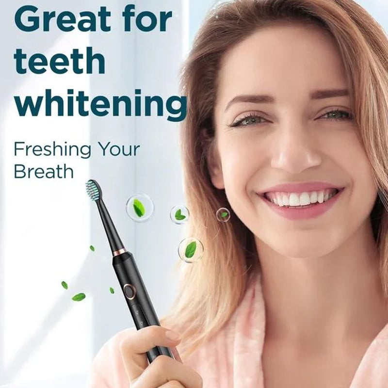 Close-up of Adult's Sonic Electric Toothbrush, waterproof design, advanced oral care
