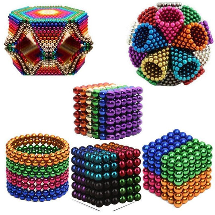 Adults Fidget Magnetic Cube Ball Set, stress relief puzzle toy for creative play