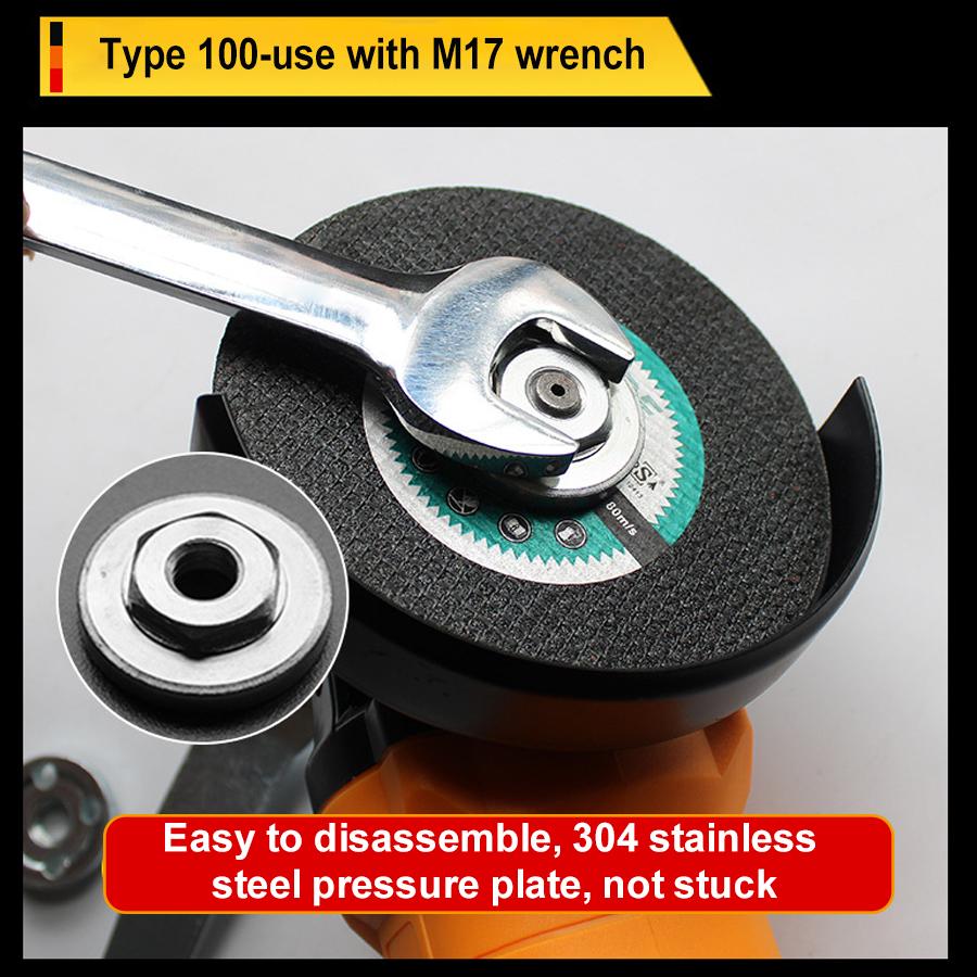 Universal angle grinder easylock nut, improves efficiency and safety of disc changing on power tools