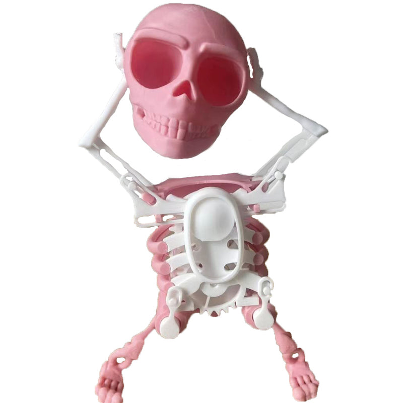 Animated 3D skull with musical function and flashing LED eyes, enhances any party atmosphere