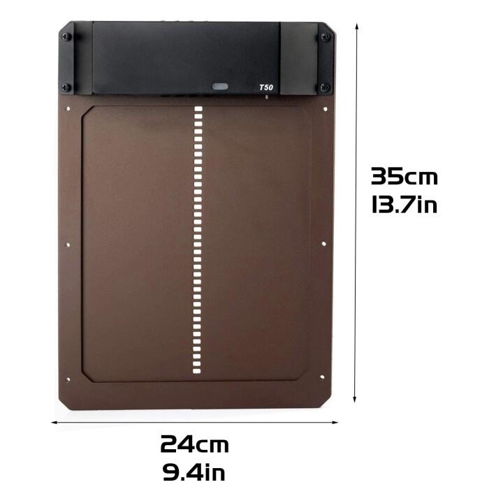 Farm-ready automatic chicken coop door with light sensor for hands-free operation and animal welfare