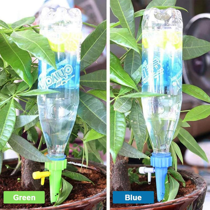 Plant watering system with terracotta spikes, perfect for vacation plant watering & daily garden care