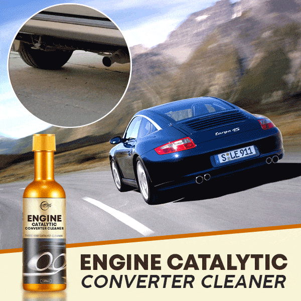 Automotive Catalytic Converter Cleaner & Engine Enhancer bottle, 16oz, for improved car performance
