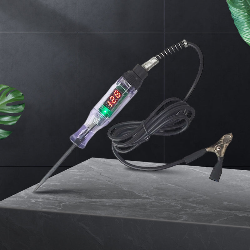 Complete automotive electrical circuit tester kit with various adapters for versatile use