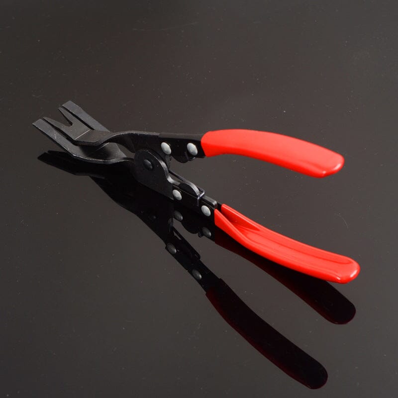 Heavy-duty automotive trim removal pliers, designed for plastic rivets in car interiors