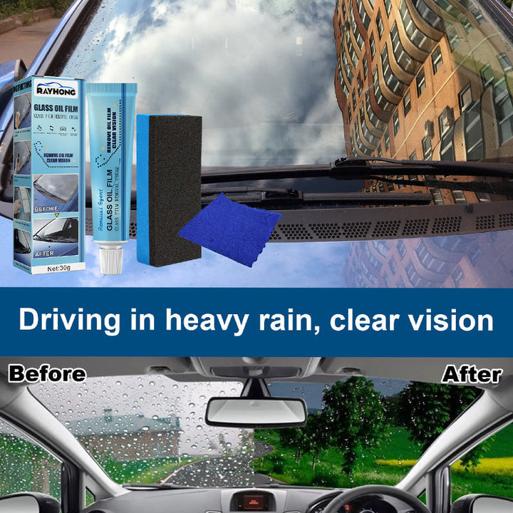 Windshield Oil Film Cleaner for cars, ensuring streak-free 2with improved driving safety after car cleaning