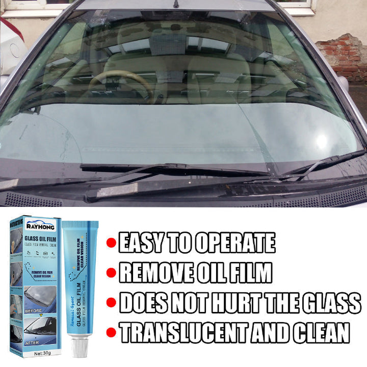 Glass oil film remover for cars, a powerful solution in auto detailing for crystal clear windshields