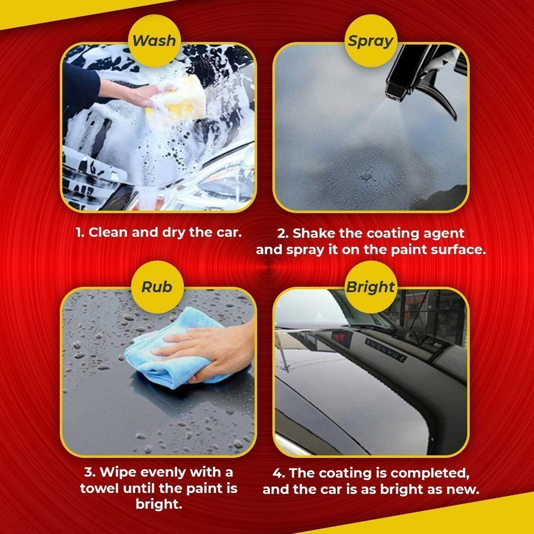 Car cleaning solution: Automotive Nano Spray for scratch repair and paint restoration