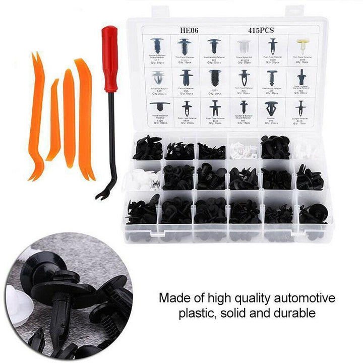 Automotive Nylon Rivet Fasteners & Trim Removal Tool Set for car repair