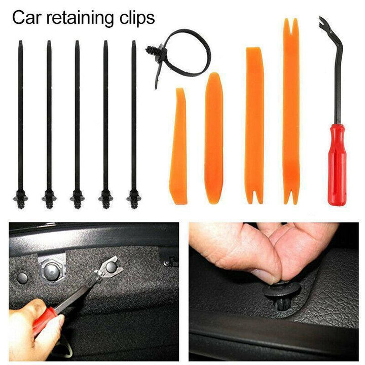 Nylon rivets in multiple sizes, essential for DIY auto and vehicle repair projects