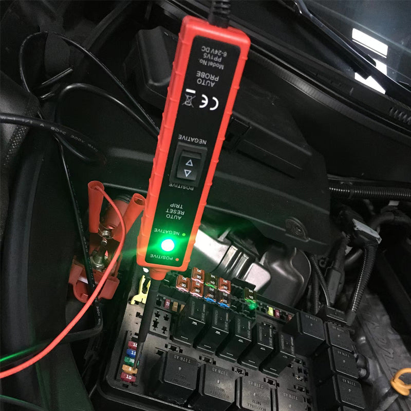Car tools: Circuit Probe Tester 6-24V DC, ideal for automotive diagnostic & short circuit detection