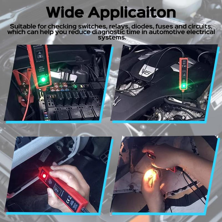 Handheld 6-24V DC automotive circuit probe tester, essential car tool for electrical work