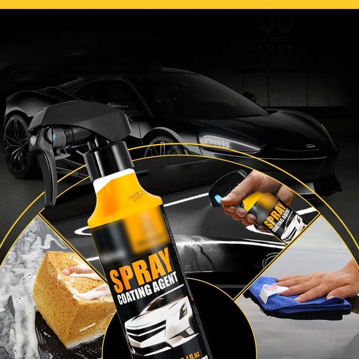 Ergonomic design of the Automotive Shine & Protection Spray nozzle, easy application for car detailing