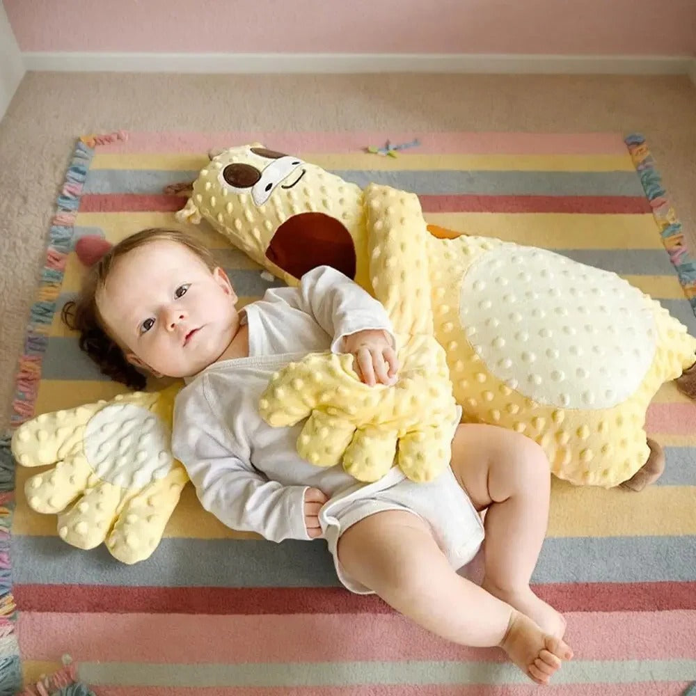 Soothing motorized baby sleep aid with rhythmic tapping, designed to help fussy infants & toddlers sleep better.