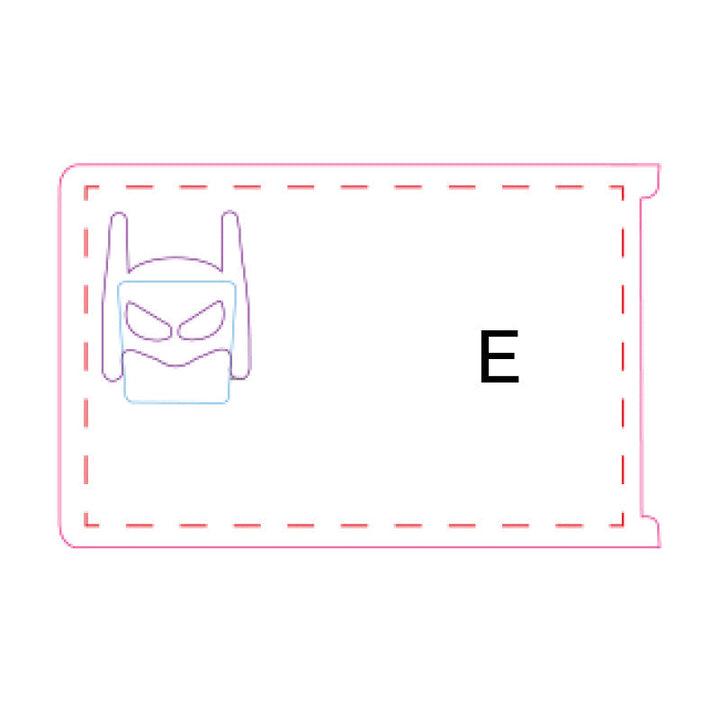 Debit card cover featuring a playful cartoon character, a funny and charming card protector.