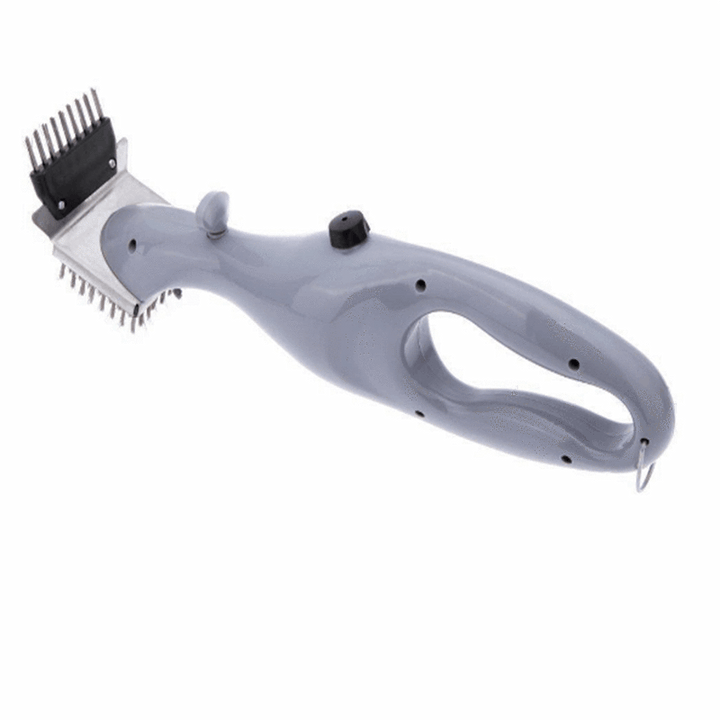 Grill brush with steam cleaning function, ideal for stubborn grease and food residue